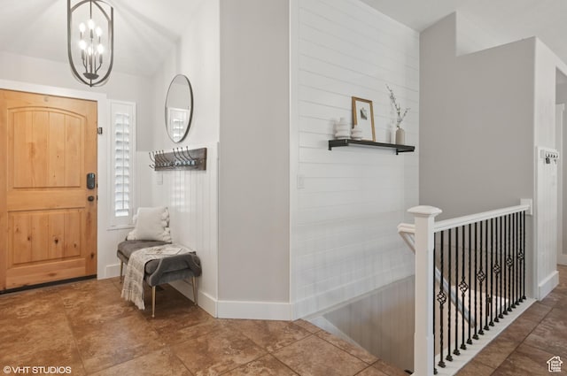 672 W 1900 S, Syracuse, UT 84075 - foyer featuring a chandelier and baseboards