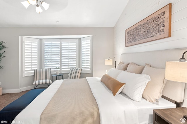 672 W 1900 S, Syracuse, UT 84075 - carpeted bedroom with vaulted ceiling and baseboards