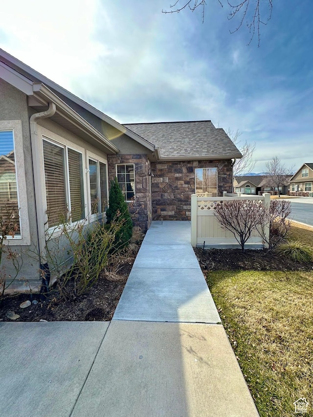 131 S 1900 W Unit U2, Lehi, UT 84043 - view of side of home with stone siding
