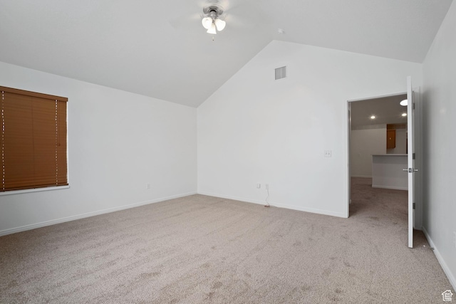 131 S 1900 W Unit U2, Lehi, UT 84043 - bonus room featuring a ceiling fan, vaulted ceiling, carpet, and baseboards