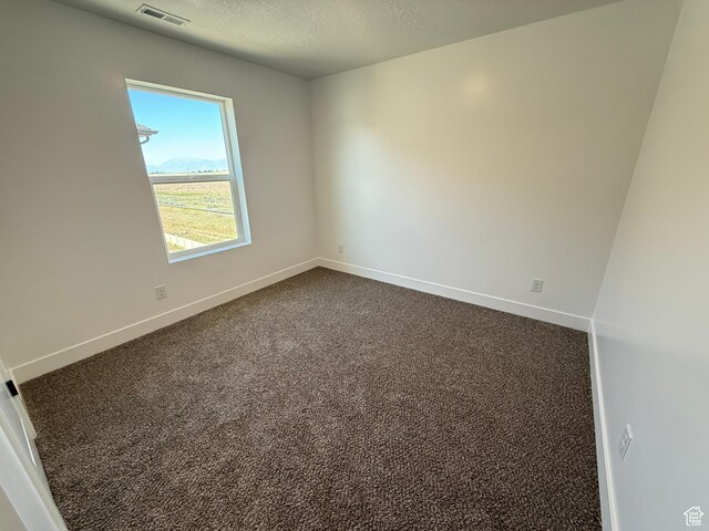 1949 S Freestone Blvd Unit 417, Santaquin, UT 84655 - unfurnished room with baseboards, dark colored carpet, and a textured ceiling