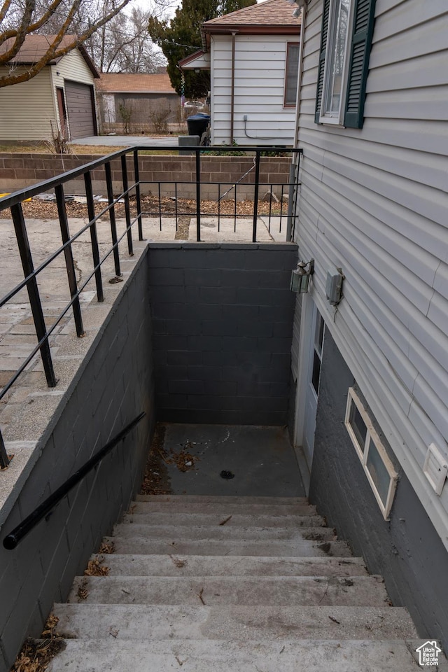 view of staircase