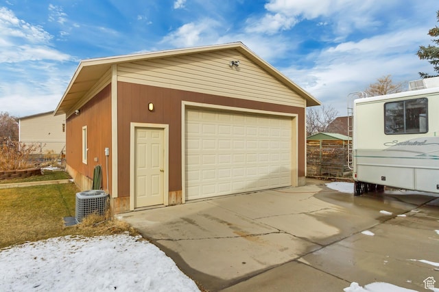 3780 W 5850 S, Roy, UT 84067 - garage with central air condition unit