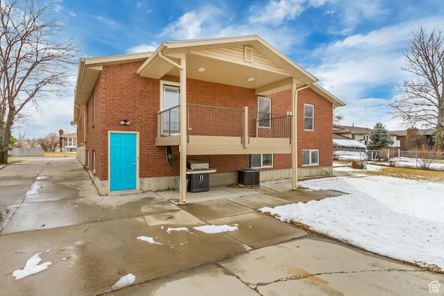 3780 W 5850 S, Roy, UT 84067 - exterior space featuring central AC unit and a balcony