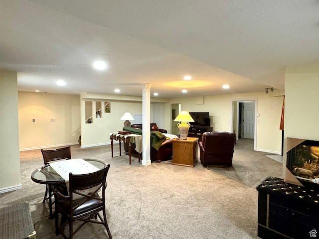 4547 S 1250 W, Riverdale, UT 84405 - interior space featuring a fireplace, baseboards, and recessed lighting