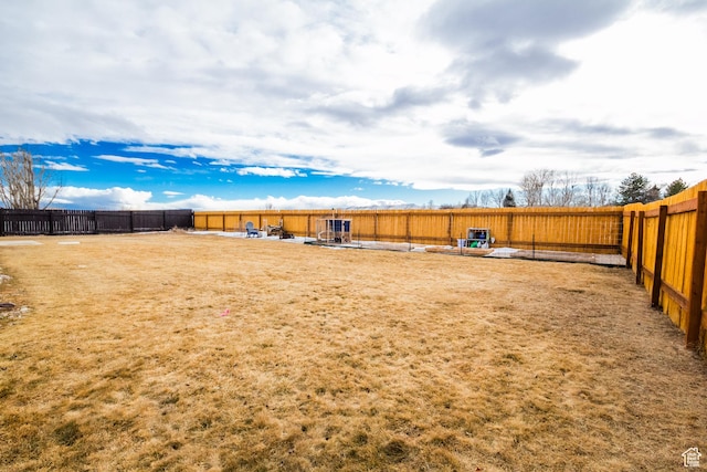 view of yard featuring a patio area