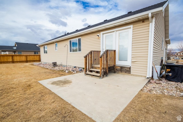 rear view of house featuring a patio area