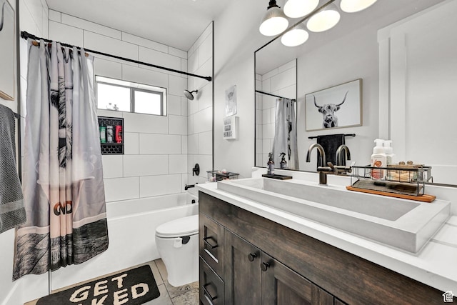 2673 S 4950 W, Taylor, UT 84401 - bathroom with toilet, shower / bath combo, and vanity