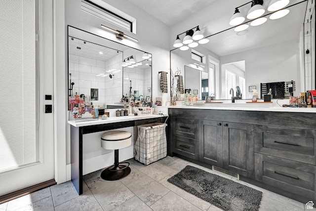 2673 S 4950 W, Taylor, UT 84401 - full bath featuring visible vents, tiled shower, and vanity