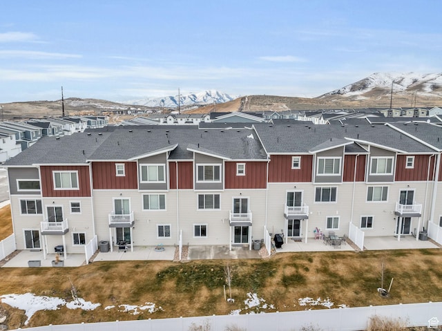 1982 N Red Yearling Dr, Saratoga Springs, UT 84045 - birds eye view of property featuring a mountain view and a residential view