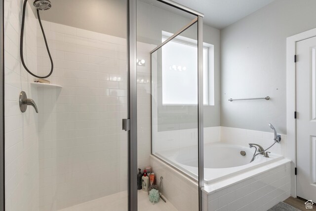 4142 N Fairfield Dr, Eagle Mountain, UT 84005 - full bath with a garden tub and a shower stall