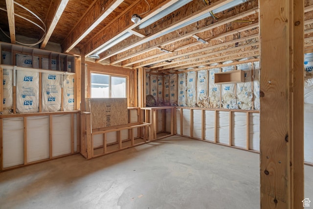 view of basement