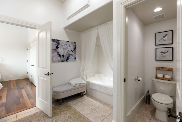 1609 E Quail Way, Logan, UT 84321 - bathroom with toilet, tile patterned floors, baseboards, and visible vents