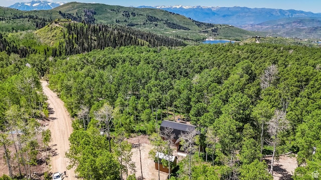11249 E Columbine Ln Unit 1607, Heber City, UT 84032 - bird's eye view of a heavily wooded area and a water and mountain view