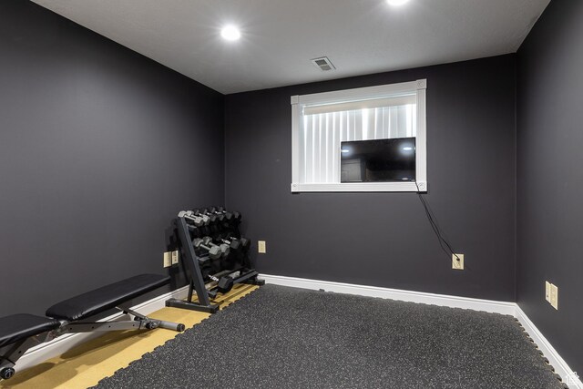 93 N 200 W, Smithfield, UT 84335 - workout room with recessed lighting, visible vents, and baseboards