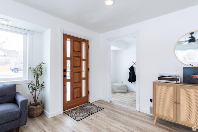 93 N 200 W, Smithfield, UT 84335 - entrance foyer featuring light wood-style flooring, baseboards, and a wealth of natural light