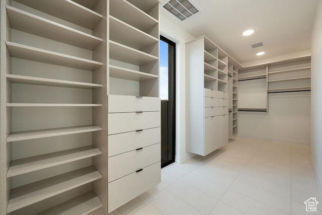 2655 W Shoshoni Trl, St George, UT 84770 - walk in closet featuring light tile patterned floors and visible vents
