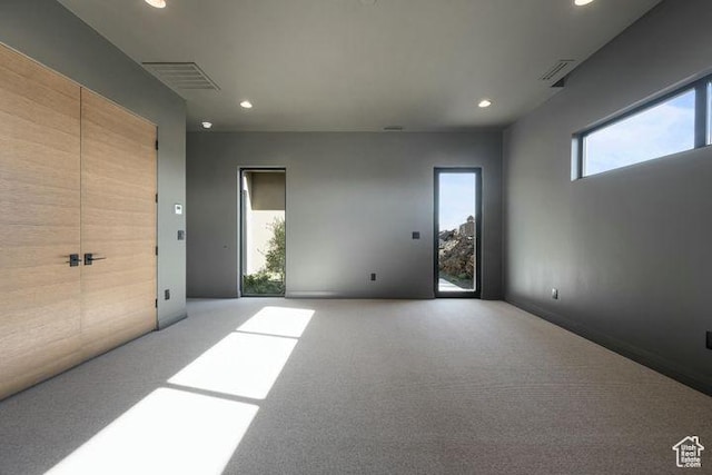 2655 W Shoshoni Trl, St George, UT 84770 - empty room featuring carpet flooring, visible vents, and recessed lighting