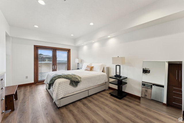 3720 N Sundial Ct Unit C207, Park City, UT 84098 - bedroom with dark wood finished floors, baseboards, and recessed lighting