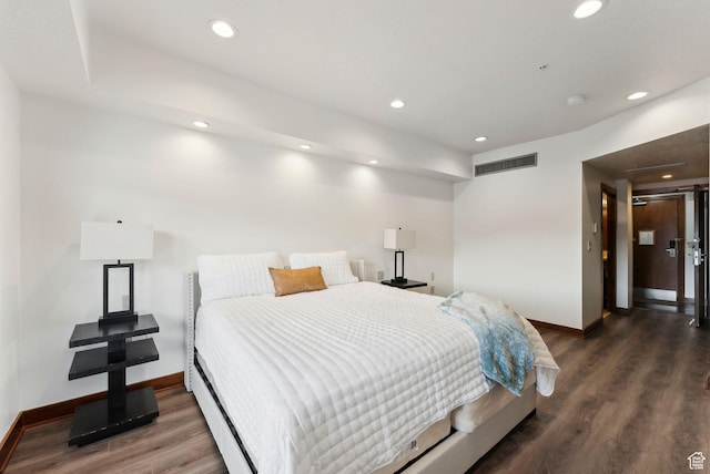 3720 N Sundial Ct Unit C207, Park City, UT 84098 - bedroom with baseboards, wood finished floors, and recessed lighting