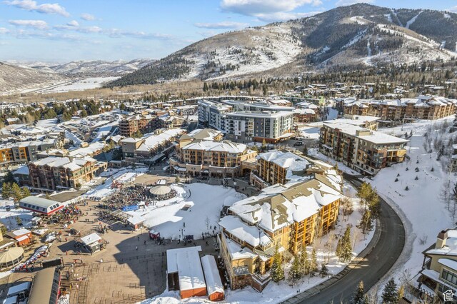 3720 N Sundial Ct Unit C207, Park City, UT 84098 - snowy aerial view with a mountain view