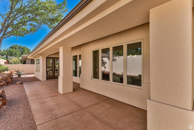 view of patio / terrace with fence