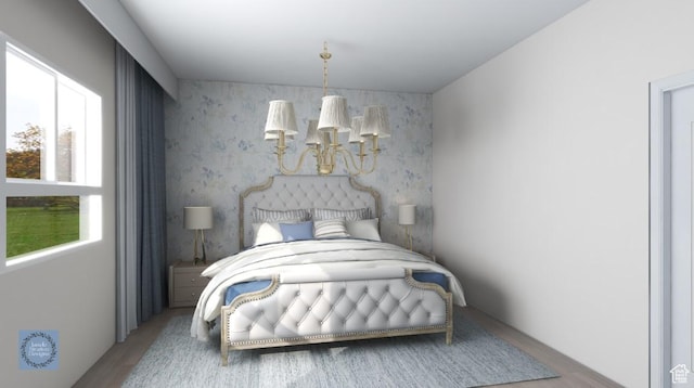1356 E 320 S, Payson, UT 84651 - bedroom with wallpapered walls
