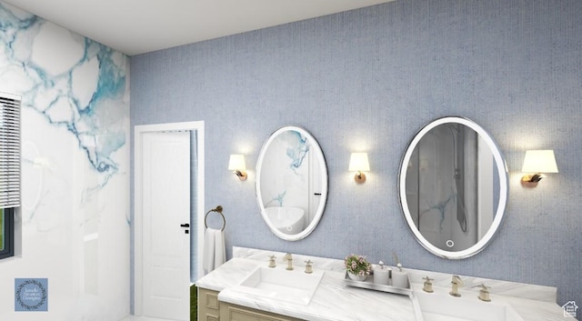 1356 E 320 S, Payson, UT 84651 - bathroom featuring double vanity and a sink