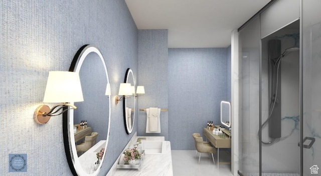 1356 E 320 S, Payson, UT 84651 - bathroom with a shower stall and vanity