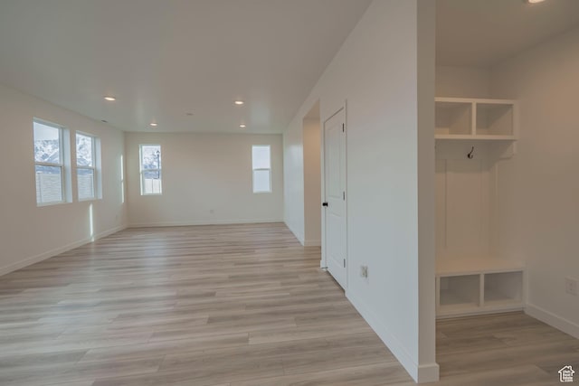 1656 N 800 W, Salem, UT 84653 - mudroom with plenty of natural light, light wood-style flooring, recessed lighting, and baseboards