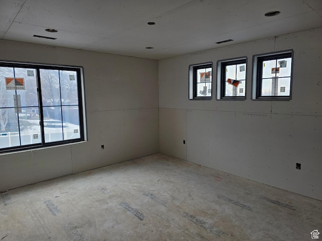 1419 E Heights Way, Fruit Heights, UT 84037 - spare room featuring visible vents and a wealth of natural light