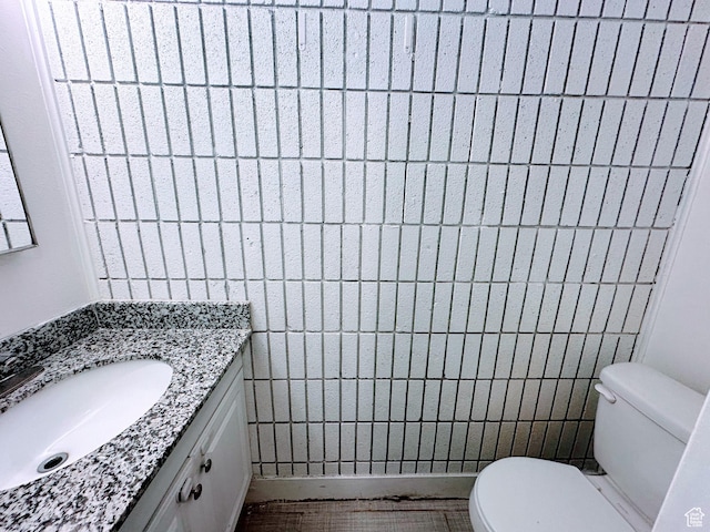 1866 W Homestead Farms Ln S Unit 1, Salt Lake City, UT 84119 - half bathroom featuring toilet and vanity