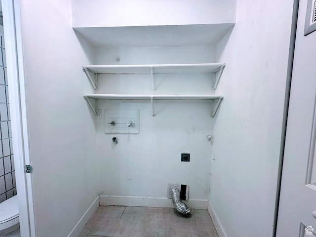 1866 W Homestead Farms Ln S Unit 1, Salt Lake City, UT 84119 - laundry area featuring laundry area, baseboards, hookup for a gas dryer, hookup for a washing machine, and electric dryer hookup