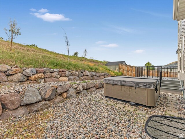 14678 S Silver Blossom Way E, Draper, UT 84020 - view of yard featuring a hot tub
