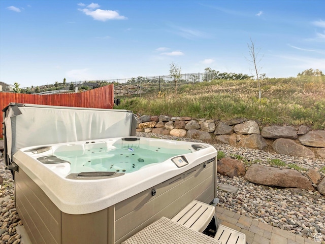14678 S Silver Blossom Way E, Draper, UT 84020 - view of yard with a hot tub