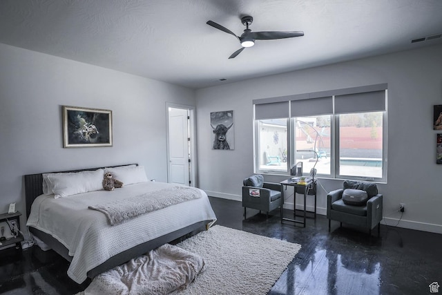 2906 N Purple Sage Rd, Apple Valley, UT 84737 - bedroom with baseboards and a ceiling fan