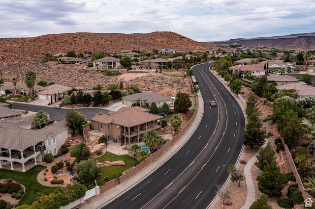 1163 W Sunrise Cir, Washington, UT 84780 - aerial view with a residential view and a mountain view