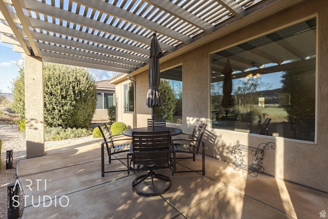 1109 N Ventana Dr, Washington, UT 84780 - view of patio / terrace featuring a pergola and outdoor dining space