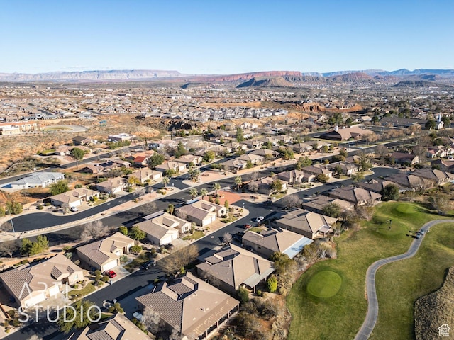 1109 N Ventana Dr, Washington, UT 84780 - drone / aerial view featuring a residential view and a mountain view