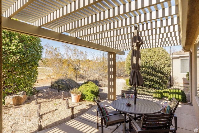 1109 N Ventana Dr, Washington, UT 84780 - view of patio / terrace featuring outdoor dining area and a pergola