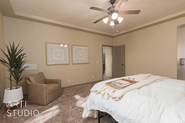 1109 N Ventana Dr, Washington, UT 84780 - carpeted bedroom with a ceiling fan