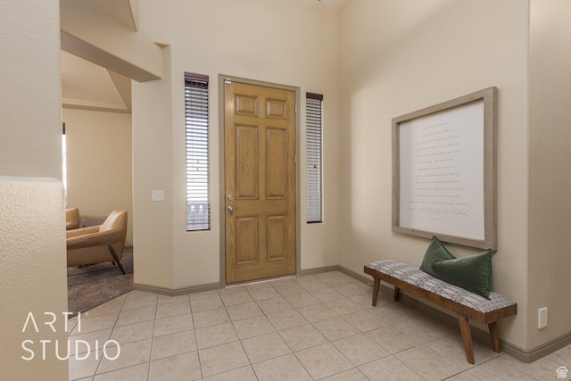 1109 N Ventana Dr, Washington, UT 84780 - foyer featuring baseboards and light tile patterned floors