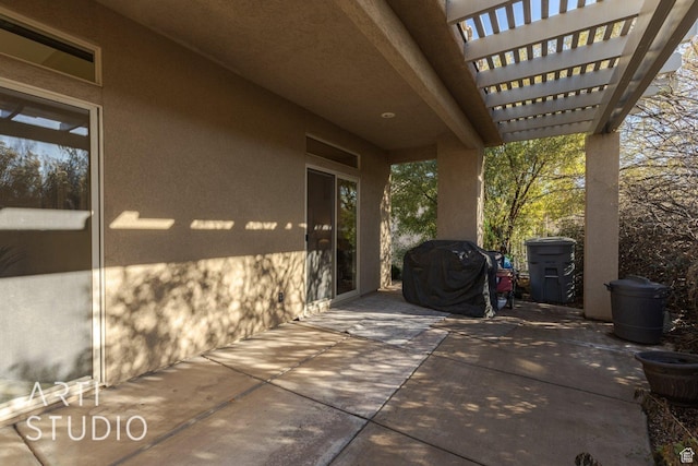 1109 N Ventana Dr, Washington, UT 84780 - view of patio with a grill and a pergola