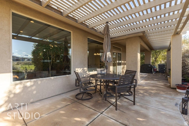 1109 N Ventana Dr, Washington, UT 84780 - view of patio / terrace featuring outdoor dining space and a pergola