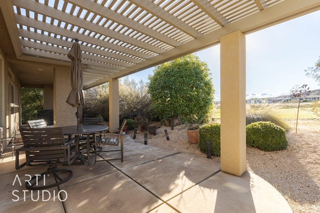 1109 N Ventana Dr, Washington, UT 84780 - view of patio / terrace featuring outdoor dining space and a pergola