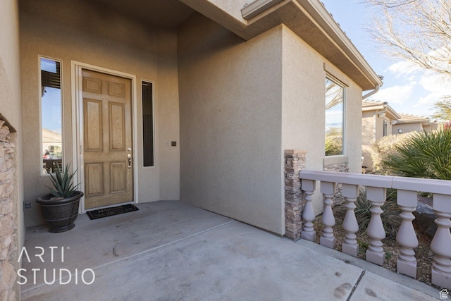 1109 N Ventana Dr, Washington, UT 84780 - property entrance with stucco siding