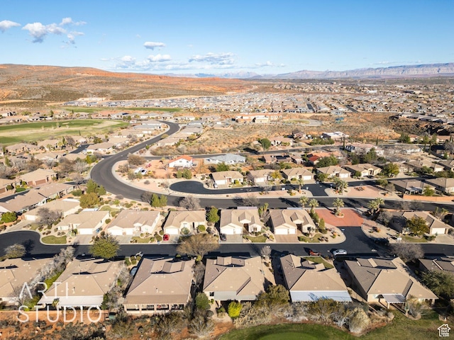 1109 N Ventana Dr, Washington, UT 84780 - birds eye view of property featuring a residential view and a mountain view