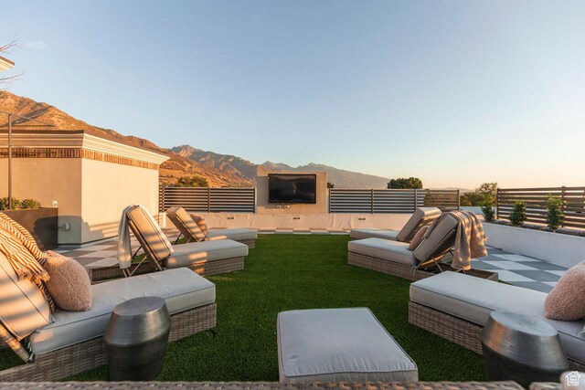 2250 E Murray Holladay Rd Unit 205, Holladay, UT 84117 - view of yard with a patio area, fence, and an outdoor living space