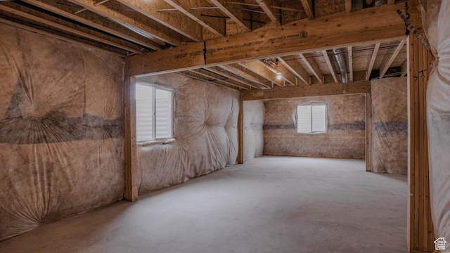 view of basement