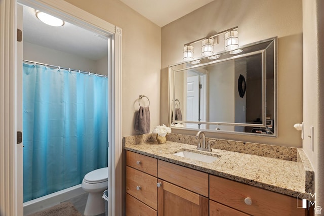 657 W 150 S, Hurricane, UT 84737 - full bathroom featuring toilet, a shower stall, and vanity